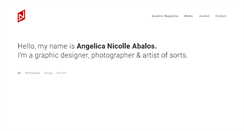 Desktop Screenshot of angelicanicolle.com